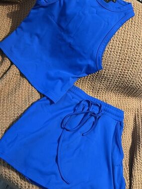 Women's Royal Blue Active Drawstring Shorts